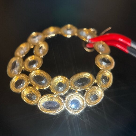 Lots of Yellow Stones Statement Earrings - Picture 3 of 5